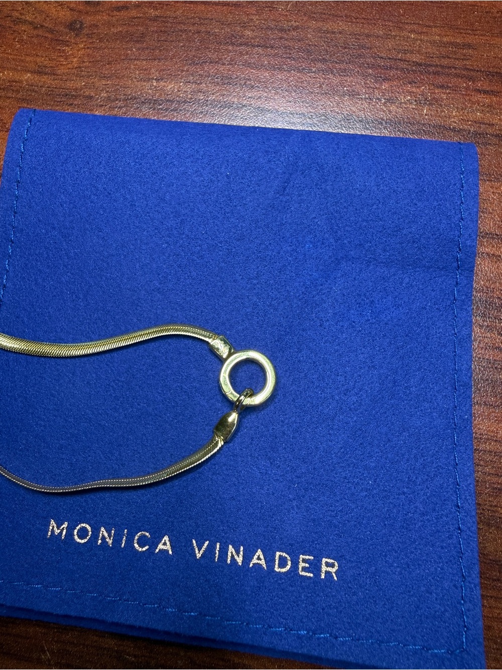 Monica Vinader Snake Chain Necklace 18in 18k Gold Vermeil Essential Capsule - Picture 8 of 13